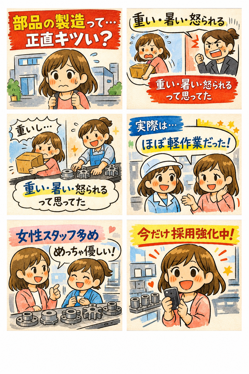 派遣社員 製造工場スタッフ 組立 加工 検品 仕分け 材料投入 プレス 機械オペレーター 塗装 北陸・甲信越の求人情報イメージ2