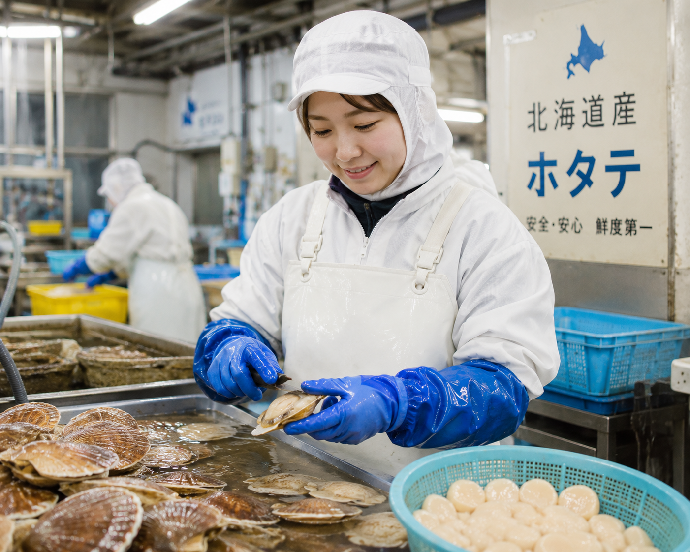 派遣社員 製造工場スタッフ 食品工場スタッフ 検品 食品加工 仕分け 洗浄 材料投入 北海道の求人情報イメージ1