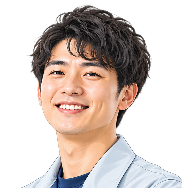 28歳男性スタッフのイラスト