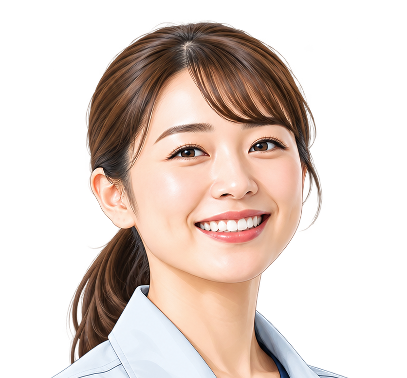 33歳女性スタッフのイラスト